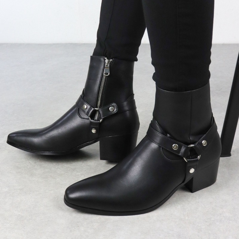 Men Formal Wear With Boots - Tasarımcı Erkek Botları Klasik Chelsea Ayak