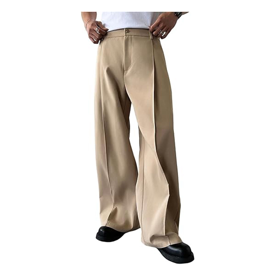 Men'S Formal Attire - Erkek Düz Renk Düz Paça Takım