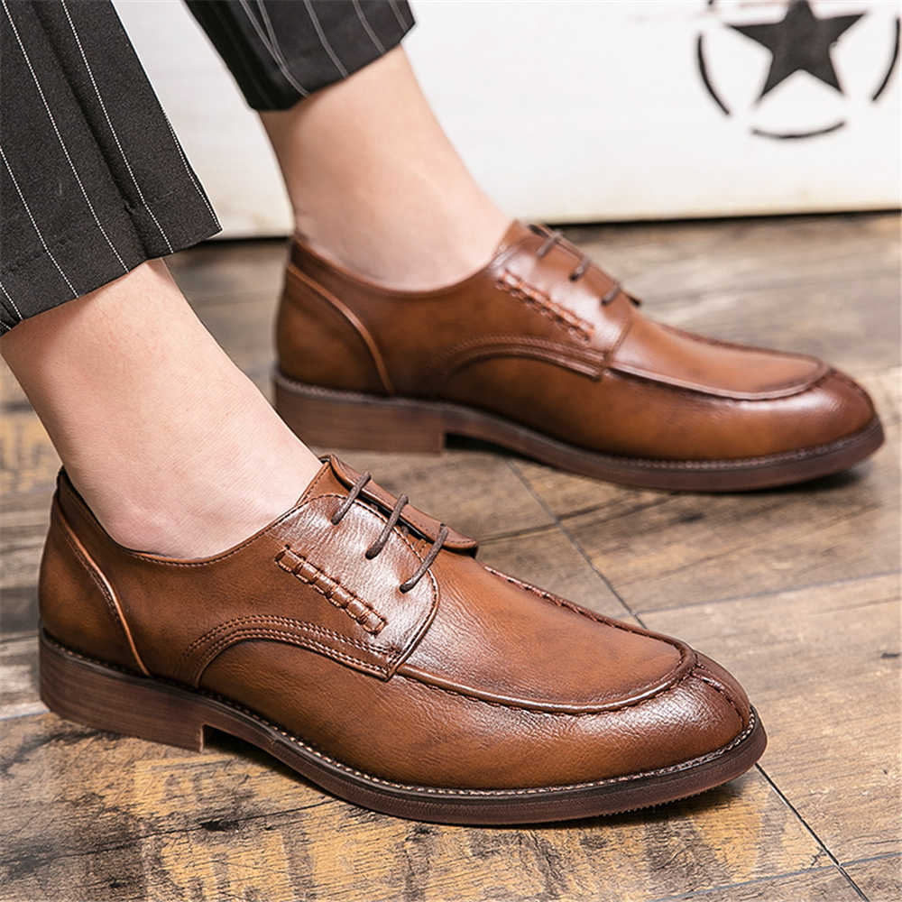Men Formal Wear Summer - Zarif kaymaz büyük boy erkek ayakkabıları