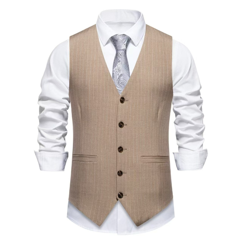 2026 Yeni Kırmızı Çizgili Takı - Khaki Formal Wear Men incelemesi ve fiyatı