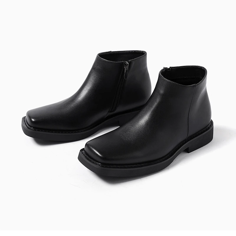Siyah Yeni Moda Erkek Rahat de - Men Formal Wear With Boots incelemesi ve fiyatı