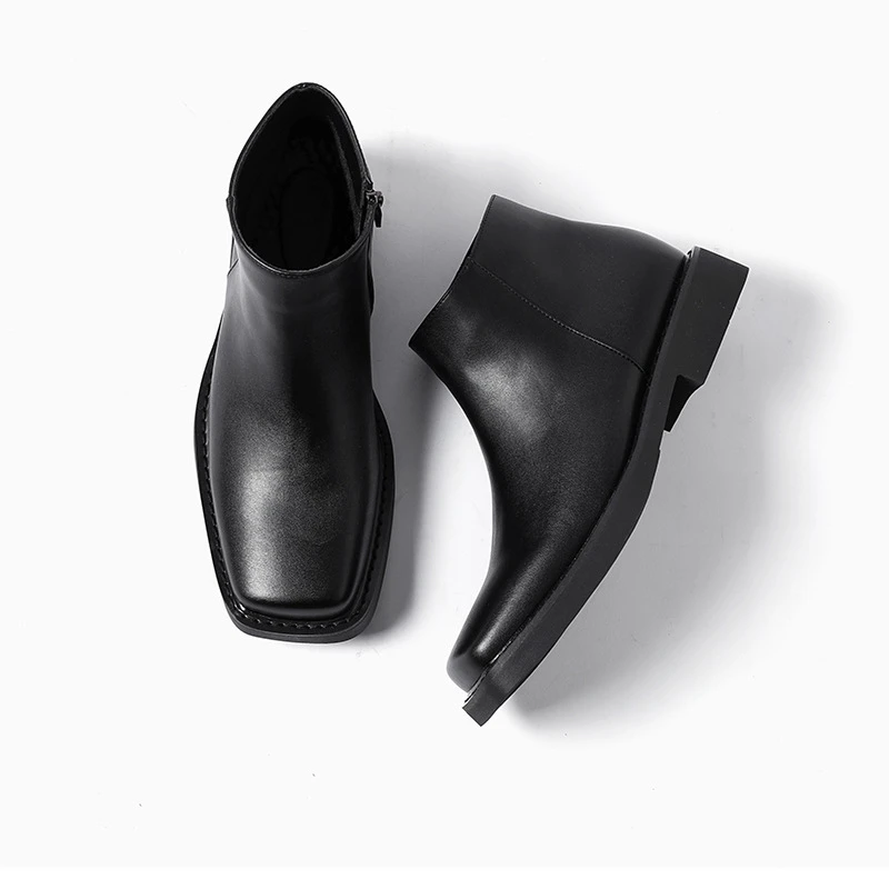 Siyah Yeni Moda Erkek Rahat de - Men Formal Wear With Boots incelemesi ve fiyatı