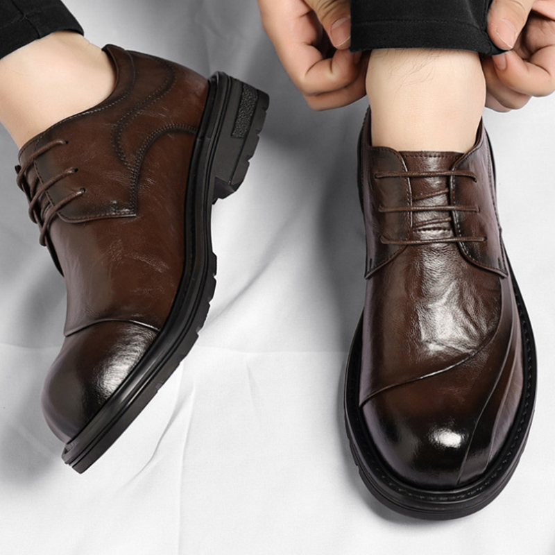 Kahverengi Parlatılmış Hakiki  - Men Formal Wear Brown incelemesi ve fiyatı