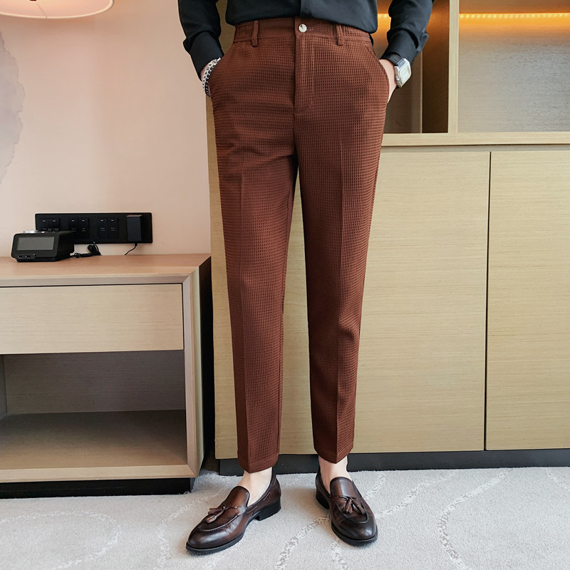 2024 Sonbahar Yeni Waffle Stre - Men Formal Wear Set incelemesi ve fiyatı