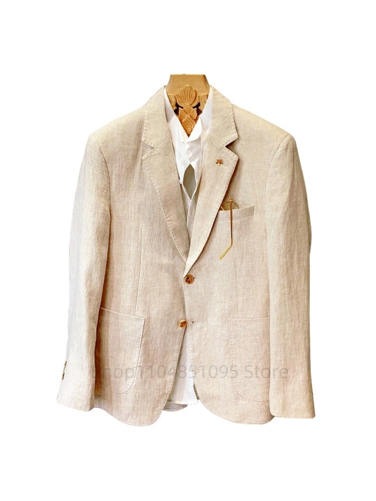 Bej Erkek Takım Elbise Keten B - Men Formal Wear Design incelemesi ve fiyatı