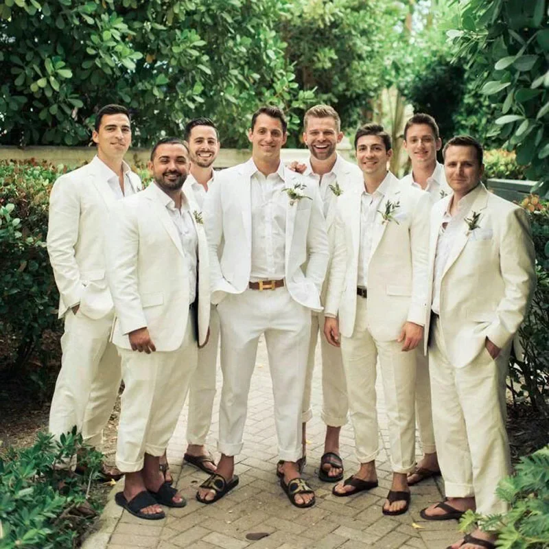 Keten Düğün Smokin Erkekler Iç - Men Formal Wear Summer incelemesi ve fiyatı