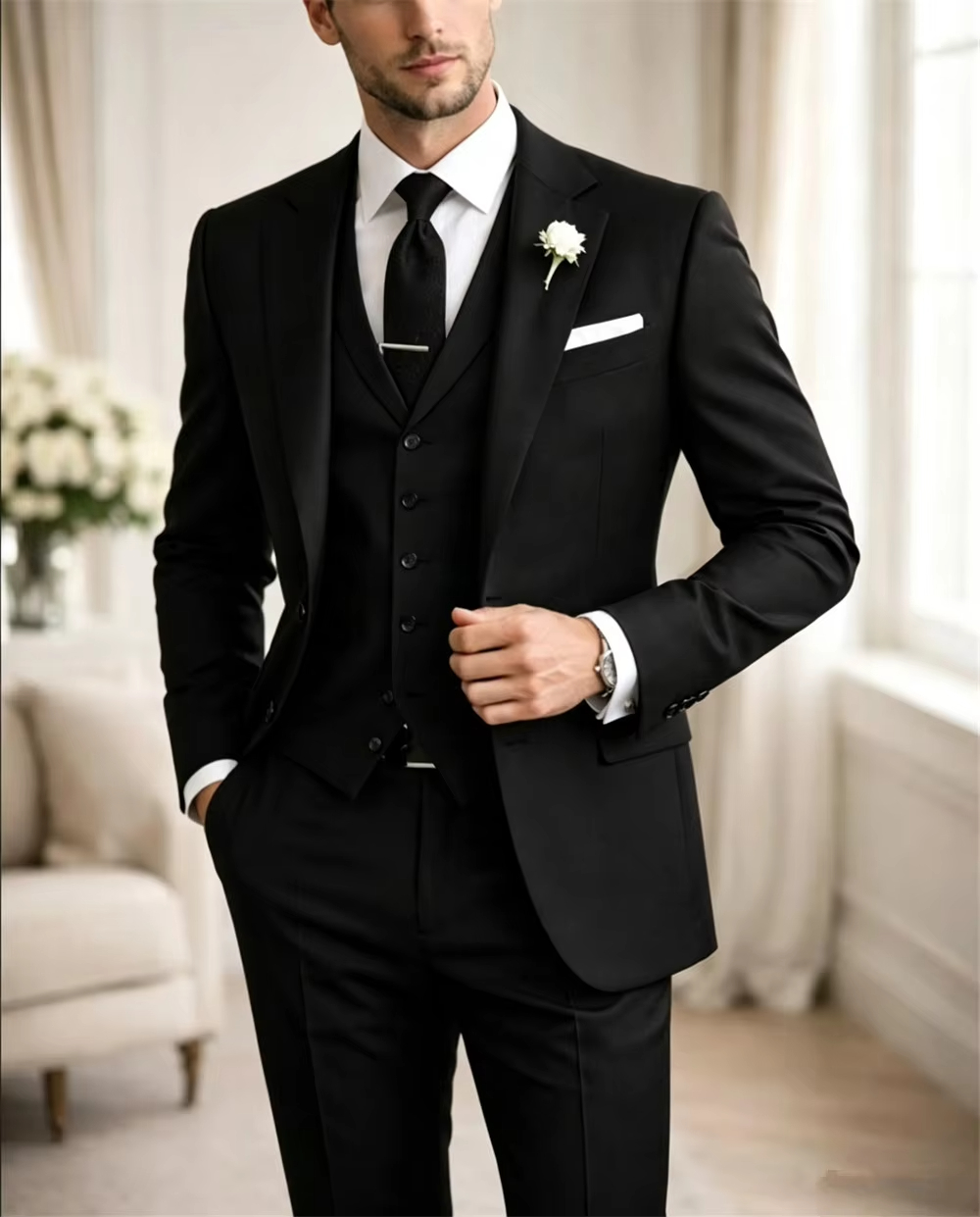Lüks Özel Dikim Haki Erkek Tak - Khaki Formal Wear Men incelemesi ve fiyatı
