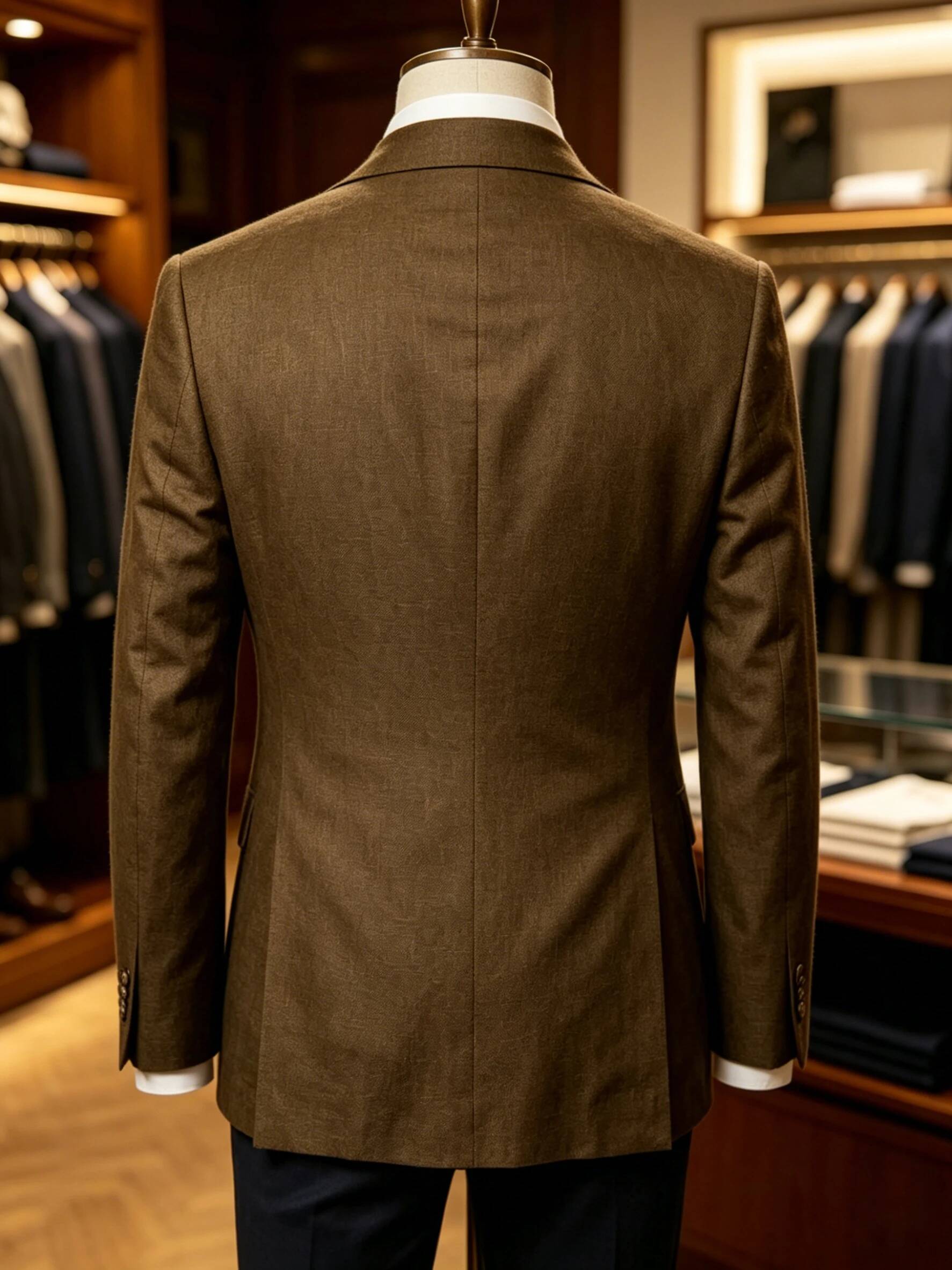 Erkek Spor Ceket Yazlık Kruvaz - Men Formal Wear Brown incelemesi ve fiyatı
