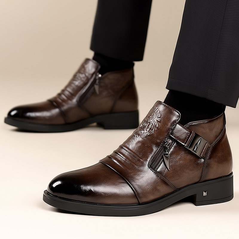 Erkek Retro Aslan Kafası Fermu - Men Formal Wear With Boots incelemesi ve fiyatı