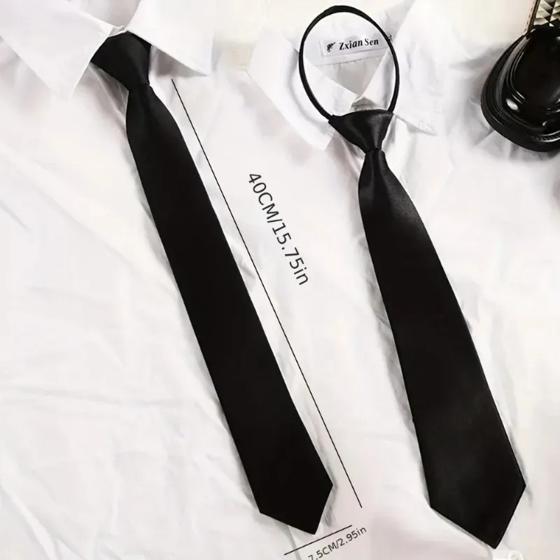Mat Siyah Klipsli Boyun Kravat - Men'S Formal Wear For Funeral incelemesi ve fiyatı